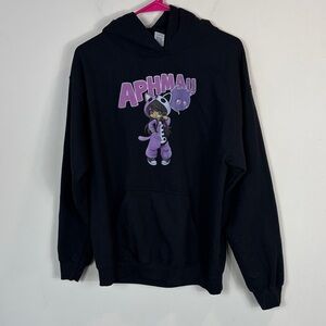 Black Aphmau Hoodie with Purple Graphic